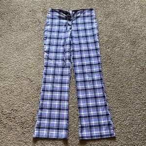 vintage purple plaid pants